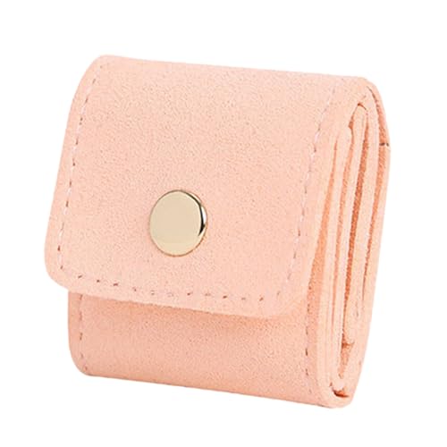 Mini Reise-Schmuckrolltasche, tragbar geteilte Schmucktasche - Für Ringe, Ohrringe, Halsketten, faltbar, mit Verschluss, multifunktional, ideal als Geschenk für Mädchen und Frauen​ von Generisch