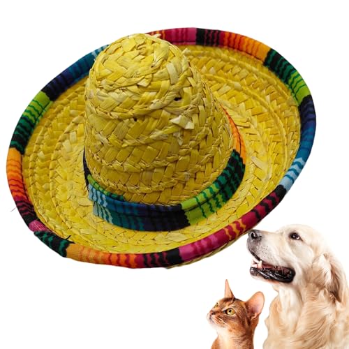 Mini Sombrero, Geflochtene Partyhüte, Kopfband Mit Breiter Krempe Kinder Kostüm Deko Geburtstagsfeiern Mini Sombrero, Geflochtene Partyhüte, Kopfband Mit Breiter Krempe Kinder Kostüm Deko Geburtstagsfeiern von Generisch
