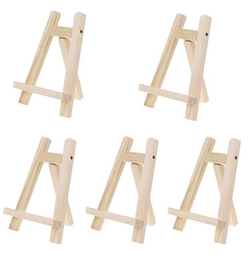 Mini-Staffelei aus Holz für Kinder, Kunstdisplay, tragbare Künstlerleiter, Staffelei mit 15 Teilen, kreatives Zeichen- und Malwerkzeug für Kinder von Generisch