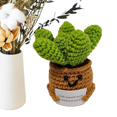 Mini-Strick-Puppe-Handgemachtes Häkel-Plüschspielzeug, Taschengarn-Puppen-Geschenk | Niedliche Strickfigur mit inspirierender Nachrichtenkarte für Kinder, Mädchen, incor Mini-Strick-Puppe-Handgemachtes Häkel-Plüschspielzeug, Taschengarn-Puppen-Geschenk | Niedliche Strickfigur mit inspirierender Nachrichtenkarte für Kinder, Mädchen, incor von Generisch