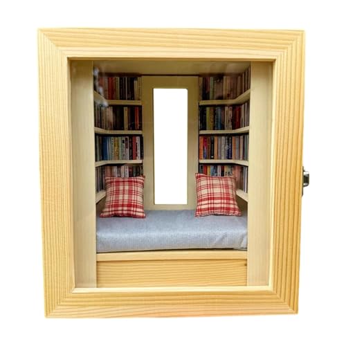 Miniatur-Buchecken-Set, Vintage-Bibliotheksbuchecke, Holzbuchecke, einfach zu montieren, Geschenk, 18 x 16 x 7,6 cm, , für Schlafzimmer, Kinderzimmer Miniatur-Buchecken-Set, Vintage-Bibliotheksbuchecke, Holzbuchecke, einfach zu montieren, Geschenk, 18 x 16 x 7,6 cm, , für Schlafzimmer, Kinderzimmer von Generisch