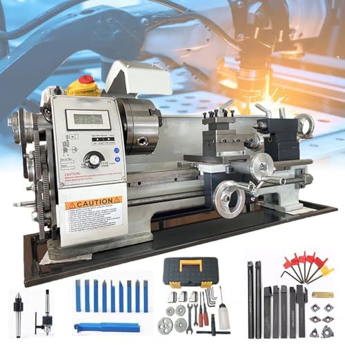 Miniatur-Metalldrehmaschine für Holzbearbeitung, 900 W Leistung mit 50–2500 U/min variabler Geschwindigkeit, 125 mm Bohrfutterdurchmesser und 38 mm Spindeldurchgangsloch, hohe Genauigkeit für die Miniatur-Metalldrehmaschine für Holzbearbeitung, 900 W Leistung mit 50–2500 U/min variabler Geschwindigkeit, 125 mm Bohrfutterdurchmesser und 38 mm Spindeldurchgangsloch, hohe Genauigkeit für die von Generisch