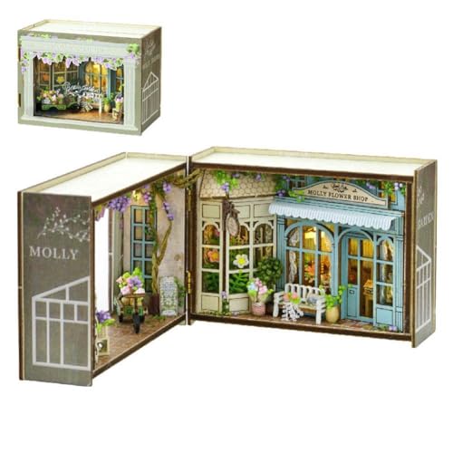 Miniatur-Zimmer-Set, Garten/Wald/Geschäft, Basteln, Hobbys für Frauen/Männer, Geschenke, D, Erwachsene, Z2T1 für Teenager, Buchecke, Handwerk, handgefertigt, Handwerk, Haus, Miniatur, Handwerk, Hütte, Miniatur-Zimmer-Set, Garten/Wald/Geschäft, Basteln, Hobbys für Frauen/Männer, Geschenke, D, Erwachsene, Z2T1 für Teenager, Buchecke, Handwerk, handgefertigt, Handwerk, Haus, Miniatur, Handwerk, Hütte, von Generisch