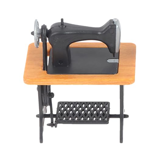 Miniaturnähmaschine Spielzeug | Kleine 1:24 modelpuppe Home nähmaschine - Landschaft Ornament Doll Home Möbel Zubehör für Esszimmer, Wohnzimmer von Generisch