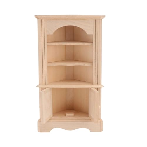 Miniaturschrankmodell | Holzfigur für Miniatur Maisonde | Handwerksstatuette Sammlung | Miniaturmöbel, | Dekorative Zubehör zu Hause für Kinder und Erwachsene von Generisch