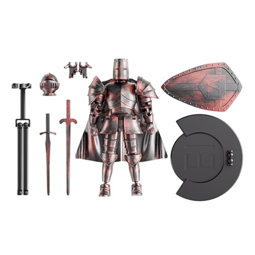 Mittelalterlicher Ritter Actionfigur - Mehrgelenkige Gliederpuppe | T13 Roboter Modell | Ganzkörper-Figur mit Beweglichen Gelenken, Schreibtischdekoration, Spielzeug mit Sockel Mittelalterlicher Ritter Actionfigur - Mehrgelenkige Gliederpuppe | T13 Roboter Modell | Ganzkörper-Figur mit Beweglichen Gelenken, Schreibtischdekoration, Spielzeug mit Sockel von Generisch