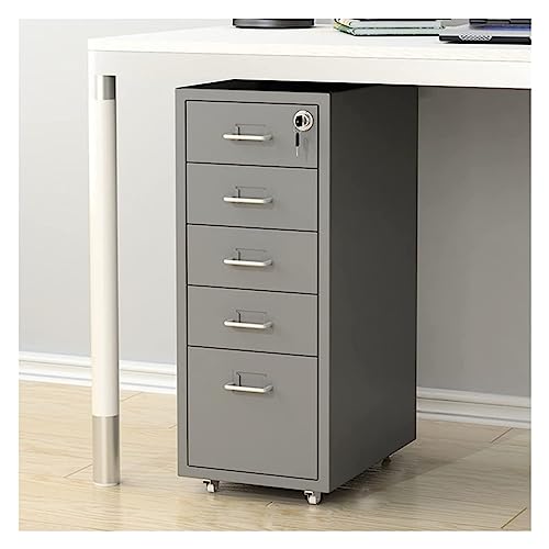 Mobiler Aktenschrank aus Metall, 5 Schubladen, komplett montiert, unter dem Schreibtisch, für A4/Briefablagen, 1,4 mm Stahl, ideale Büroaufbewahrungslösung mit Rädern. Mobiler Aktenschrank aus Metall, 5 Schubladen, komplett montiert, unter dem Schreibtisch, für A4/Briefablagen, 1,4 mm Stahl, ideale Büroaufbewahrungslösung mit Rädern. von Generisch