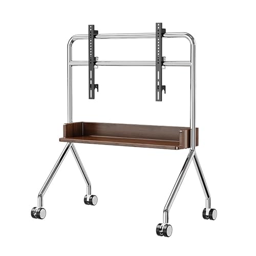 Mobiler TV-Wagen mit Ablage, rollbarer TV-Ständer für LCD-Bildschirme, künstlerisches Staffelei-Design, höhenverstellbar, Holz, Zubehörregal, perfekt für Zuhause oder Studio Mobiler TV-Wagen mit Ablage, rollbarer TV-Ständer für LCD-Bildschirme, künstlerisches Staffelei-Design, höhenverstellbar, Holz, Zubehörregal, perfekt für Zuhause oder Studio von Generisch