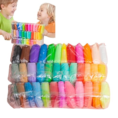 Modelliermasse – Kinder-Set für lufttrocknende Tonerde, Anfänger-Set für Kunsthandwerk | Sichere, ungiftige Modelliermasse für Vorschule, Kindergarten, Heimunterricht, kreatives Spielen und fantasievo von Generisch