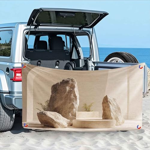 Modern Badetuch Magnetisches - 190 x 76 cm, Minimalismus Stein Pflanzen Magnetisches Badetuch für Strand, Schwimmen, Sandfrei & Schnelltrocknend Strandhandtuch Handtuch mit Magnetverschluss Modern Badetuch Magnetisches - 190 x 76 cm, Minimalismus Stein Pflanzen Magnetisches Badetuch für Strand, Schwimmen, Sandfrei & Schnelltrocknend Strandhandtuch Handtuch mit Magnetverschluss von Generisch