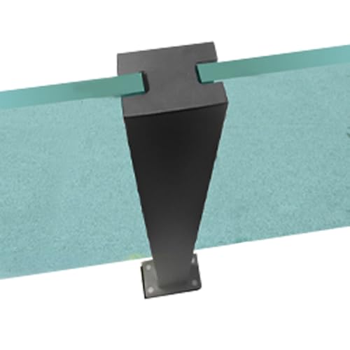 Moderne Glasgeländer für Balkongeländer – 30 cm bis 150 cm, verstellbare Pfosten mit Innenschlitzen, Klemme, winddicht, graue Glas-Balustraden-Säulen, 1500 mm Höhe Moderne Glasgeländer für Balkongeländer – 30 cm bis 150 cm, verstellbare Pfosten mit Innenschlitzen, Klemme, winddicht, graue Glas-Balustraden-Säulen, 1500 mm Höhe von Generisch