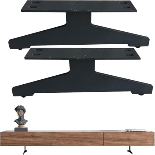 Moderne Möbelbeine aus massivem Metall, Schwarze, robuste Sofabeine, italienische TV-Schrankbeine, 2 Stück(A) von Generisch