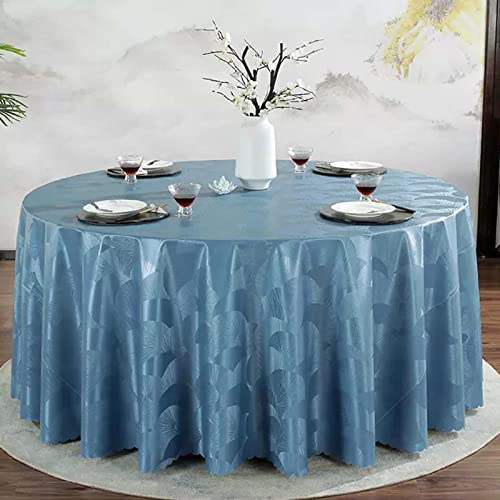 Moderne runde wasserdichte Tischdecke, 160 cm, PVC-Tischdecke, schmutzabweisend, bedruckte Tischdecke, stilvolle Küche, Esszimmer, Dekoration, leicht zu reinigen, Tischschutz von Generisch
