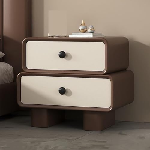 Moderner Nachttisch, mit Stauraum, Nachttisch, Kommode, Schrank für Schlafzimmer, 2 Schubladen, Beistelltische, Holz-Nachttisch Moderner Nachttisch, mit Stauraum, Nachttisch, Kommode, Schrank für Schlafzimmer, 2 Schubladen, Beistelltische, Holz-Nachttisch von Generisch
