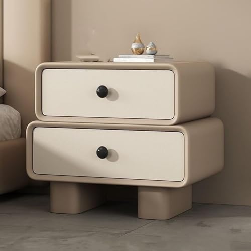 Moderner Nachttisch, mit Stauraum, Nachttisch, Kommode, Schrank für Schlafzimmer, 2 Schubladen, Beistelltische, Holz-Nachttisch Moderner Nachttisch, mit Stauraum, Nachttisch, Kommode, Schrank für Schlafzimmer, 2 Schubladen, Beistelltische, Holz-Nachttisch von Generisch
