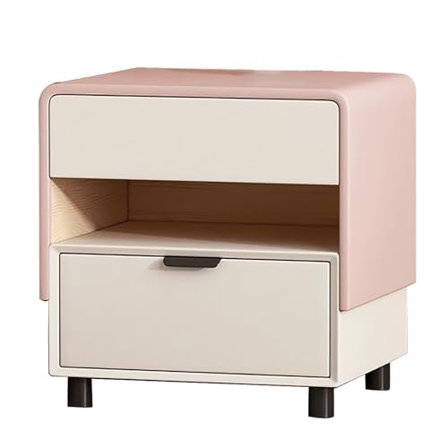 Moderner Nachttisch mit Aufbewahrungsschubladen, platzsparender Nachttisch für kleine Schlafzimmer, kompakte Kommode aus Holz Moderner Nachttisch mit Aufbewahrungsschubladen, platzsparender Nachttisch für kleine Schlafzimmer, kompakte Kommode aus Holz von Generisch