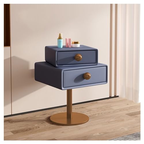 Moderner Nachttisch mit kleinen Schubladen, Kommode für Schlafzimmermöbel, Nachttisch, Holz, Nachttisch, Beistelltische, obere Schicht kann gedreht werden, für Schlafzimmer, Wohnzimmer, Sofa, Büro von Generisch