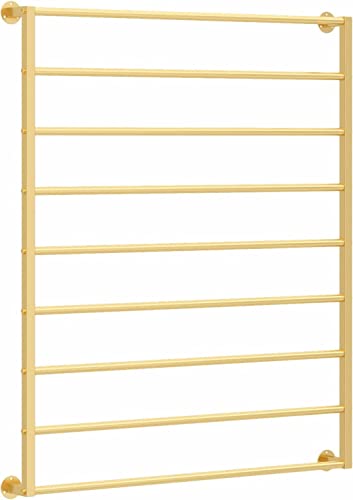 Modernes Metallband-Aufbewahrungsregal – Wandmontiertes Regal für Schals und Schals, 5/9 Schichten für Hosen, Gürtel, Handtücher und Geschenkpapier – Einzelhandelsdisplay für Bastelräume und von Generisch