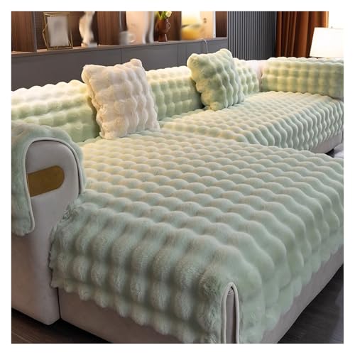 Modularer grüner Sofabezug, rutschfester Möbelschutz für Haustiere, weicher Plüschstoff, 90 cm x 280 cm, ideal für Wohnzimmer, leicht zu reinigen, stilvolle Heimdekoration Modularer grüner Sofabezug, rutschfester Möbelschutz für Haustiere, weicher Plüschstoff, 90 cm x 280 cm, ideal für Wohnzimmer, leicht zu reinigen, stilvolle Heimdekoration von Generisch