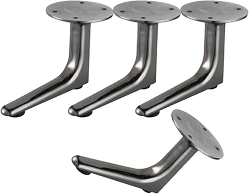 Möbelbein-Set aus massivem Metall, schweres Sofabein aus Aluminiumlegierung, 5-Zoll-Schrankbein, 4-teiliges Set, Gun Black Möbelbein-Set aus massivem Metall, schweres Sofabein aus Aluminiumlegierung, 5-Zoll-Schrankbein, 4-teiliges Set, Gun Black von Generisch
