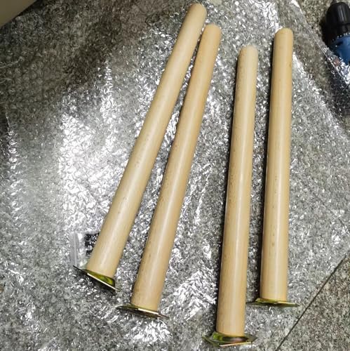 Möbelbeine aus Holz, 50 cm, neigbar, für Schränke, Couch, Kommoden, Couchtische, TV-Ständer, natürliche Holzfarbe, langlebig und stilvoll, Ersatzbeine, 4 Stück Möbelbeine aus Holz, 50 cm, neigbar, für Schränke, Couch, Kommoden, Couchtische, TV-Ständer, natürliche Holzfarbe, langlebig und stilvoll, Ersatzbeine, 4 Stück von Generisch