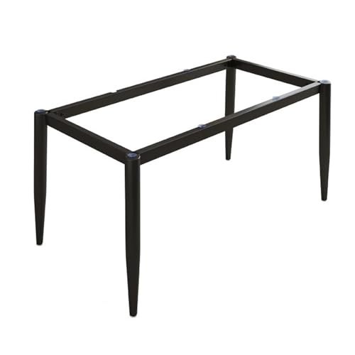Möbelbeine aus Metall, Set für Esstisch, moderner Schreibtischfuß für Marmorglas oder Holzplatte, 110 x 55 x 72 cm, schwarz, mit Saugnapf und Schraube für Stabilität von Generisch