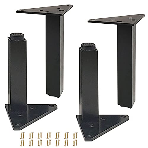 Möbelbeine aus Metall und Aluminium, 4er-Set, quadratische, austauschbare Beine, höhenverstellbare Möbelfüße, Sofafüße, rutschfeste DIY-Tischbeine für Heimschränke, für Fernsehtische, Bänke, Badezimm Möbelbeine aus Metall und Aluminium, 4er-Set, quadratische, austauschbare Beine, höhenverstellbare Möbelfüße, Sofafüße, rutschfeste DIY-Tischbeine für Heimschränke, für Fernsehtische, Bänke, Badezimm von Generisch