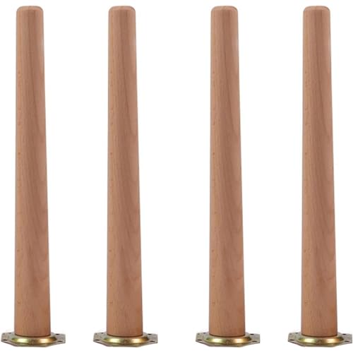 Möbelbeine aus massivem Buchenholz, konisches Design für verbesserte Stabilität, perfekter Ersatz für Esstische, Couchtische, Schränke und TV-Schränke Möbelbeine aus massivem Buchenholz, konisches Design für verbesserte Stabilität, perfekter Ersatz für Esstische, Couchtische, Schränke und TV-Schränke von Generisch