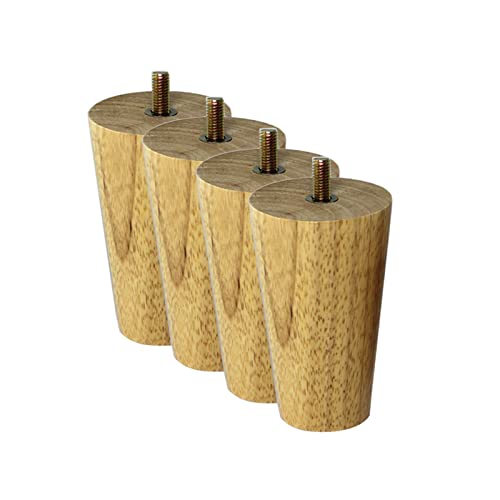 Möbelbeine aus natürlicher Eiche, 4 Stück, konische Massivholz-Sofa-Beine, hohe Härte für Couchtisch und TV-Schrank, optionale Höhe Möbelbeine aus natürlicher Eiche, 4 Stück, konische Massivholz-Sofa-Beine, hohe Härte für Couchtisch und TV-Schrank, optionale Höhe von Generisch