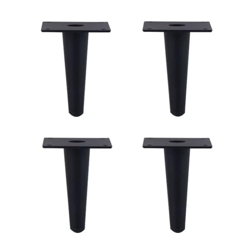 Möbelbeine aus schwarzem Metall, robuste Ersatzfüße für Sofa, Couch, Stuhl, Schrank, Tisch, stilvolle Unterstützung für moderne Wohnkultur, 4 Stück Möbelbeine aus schwarzem Metall, robuste Ersatzfüße für Sofa, Couch, Stuhl, Schrank, Tisch, stilvolle Unterstützung für moderne Wohnkultur, 4 Stück von Generisch