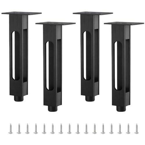 Möbelbeine mit Schraube, höhenverstellbar, Aluminiumlegierung, Ersatzfüße für Sofa-Unterstützung, 25 cm, 4 Stück Möbelbeine mit Schraube, höhenverstellbar, Aluminiumlegierung, Ersatzfüße für Sofa-Unterstützung, 25 cm, 4 Stück von Generisch