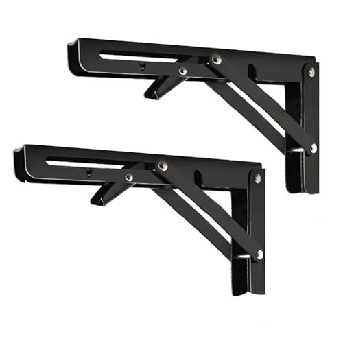 Möbelbeine und Halterungen aus Edelstahl, faltbares platzsparendes Design für DIY-Tische und Regale, 2 Stück Möbelbeine und Halterungen aus Edelstahl, faltbares platzsparendes Design für DIY-Tische und Regale, 2 Stück von Generisch