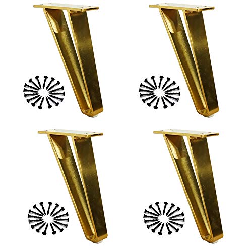 Möbelbeinerhöhungen aus Metall, korrosionsbeständig, für Badezimmerschränke, Beistelltische, Sofas, Couchtische, langlebige Möbelbeschläge, 4 Stück von Generisch