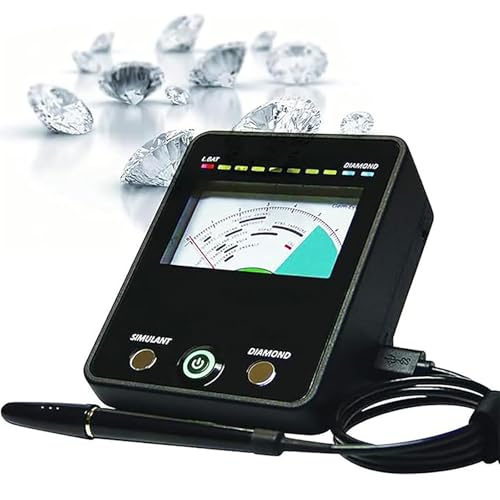 Moissanit-Tester, automatische Kalibrierung für genaue Edelstein-Identifizierung, professionelles Schmuck-Testwerkzeug mit Zeigerbrett und Kontrollleuchte Moissanit-Tester, automatische Kalibrierung für genaue Edelstein-Identifizierung, professionelles Schmuck-Testwerkzeug mit Zeigerbrett und Kontrollleuchte von Generisch