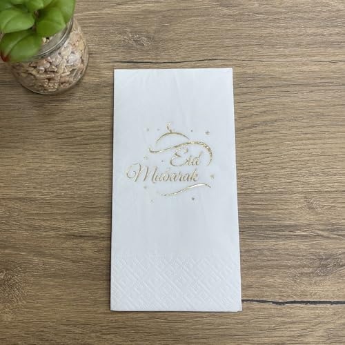 Motiv Servietten "Eid Mubarak" 16 Stück von Generisch