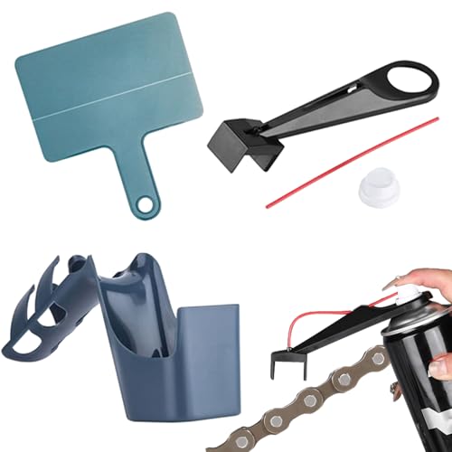 Motorradkettenreinigungskit | 4pcs Set Tragbares Ölsprühgerät | Motorradfahrradkettenreinigung Ölverschmutzung Lagerbox | Reinigerer Agenten Spritzer Werkzeuge Für Die Tägliche Pflege von Generisch