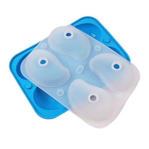 Mousseform | 3D Mangoförmige Seifenformen | Leichtes Ausformen 4 Fächer Backform Für Schokoladenpuddingkuchen von Generisch