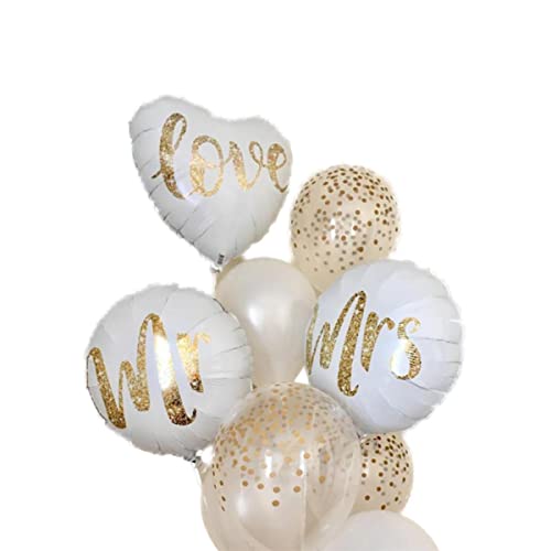 Mr Mrs Luftballon | Ballon Set Hochzeit | Herzballon Deko Standesamt | heiraten Dekoration | Braut | Bräutigam | weiße Ballons | Hochzeitsballons | Heliumballon | Latexballon | Folienballon Mr Mrs Luftballon | Ballon Set Hochzeit | Herzballon Deko Standesamt | heiraten Dekoration | Braut | Bräutigam | weiße Ballons | Hochzeitsballons | Heliumballon | Latexballon | Folienballon von Generisch