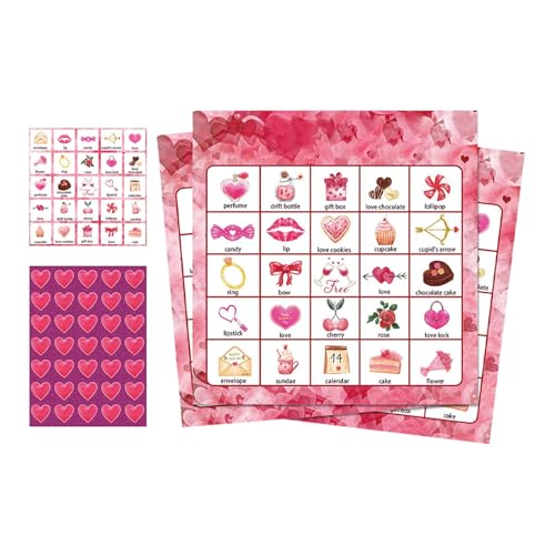 Multi -Player Valentine's Day Card Game - Themenplay -Karten für Familienaktivitäten | Fun Party -Spiel für Kinder und Erwachsene, perfekt für Valentinstagsereignisse, Versammlungen und Feierlichkeite Multi -Player Valentine's Day Card Game - Themenplay -Karten für Familienaktivitäten | Fun Party -Spiel für Kinder und Erwachsene, perfekt für Valentinstagsereignisse, Versammlungen und Feierlichkeite von Generisch