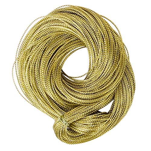 Multifunktionale Goldschnur, Metallic-Schmuckkordel, Kartengeflecht, 91,4 m Multifunktionale Goldschnur, Metallic-Schmuckkordel, Kartengeflecht, 91,4 m von Generisch