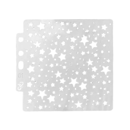 Multifunktionale Stanzform mit durchbrochenem Spitzenmuster für Malen von Rahmen, Malerei Vorlage Schablone Scrapbooking Album Kuchen Kaffee DIY Art Decor (A, A) von Generisch