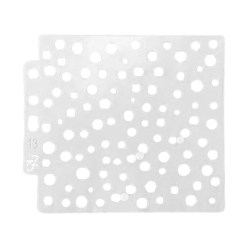 Multifunktionale Stanzform mit durchbrochenem Spitzenmuster für Malen von Rahmen, Malerei Vorlage Schablone Scrapbooking Album Kuchen Kaffee DIY Art Decor (L, A) von Generisch