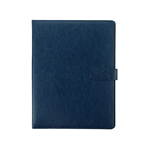 Multifunktionales Klemmbrett aus PU-Leder, A4, Business-Ordner, Klemmhalter, Organizer, Büroordner, Schreibtafel (blau) von Generisch