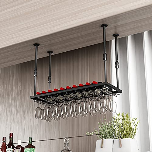 Multifunktionales Weinregal und Halter, verstellbarer hängender Stielglas-Organizer, platzsparendes Weinregal, umgedrehte Tassen- und Glasaufhänger für Zuhause Multifunktionales Weinregal und Halter, verstellbarer hängender Stielglas-Organizer, platzsparendes Weinregal, umgedrehte Tassen- und Glasaufhänger für Zuhause von Generisch