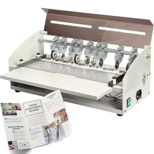 Multifunktions-Papier-Faltmaschine, elektrischer Creaser, Punktezähler, Perforator Cutter für professionelle Dateien, Fotos, Karten, Einladungen, Tickets von Generisch