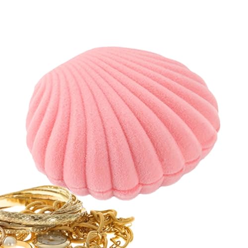 Muschel-Schmuckschatulle – Schmuck-Muschel-Figur, Schmuckkästchen, Schmuck-Aufbewahrungsbox, Samt-Schmuckkästchen, handgefertigter Schmuck-Organizer für Halsketten, Ohrringe Muschel-Schmuckschatulle – Schmuck-Muschel-Figur, Schmuckkästchen, Schmuck-Aufbewahrungsbox, Samt-Schmuckkästchen, handgefertigter Schmuck-Organizer für Halsketten, Ohrringe von Generisch