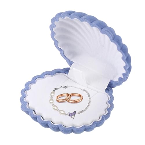 Muschel-Schmuckschatulle – Schmuck-Muschel-Figur, Schmuckkästchen, Schmuck-Aufbewahrungsbox, Samt-Schmuckkästchen, handgefertigter Schmuck-Organizer für Halsketten, Ohrringe Muschel-Schmuckschatulle – Schmuck-Muschel-Figur, Schmuckkästchen, Schmuck-Aufbewahrungsbox, Samt-Schmuckkästchen, handgefertigter Schmuck-Organizer für Halsketten, Ohrringe von Generisch