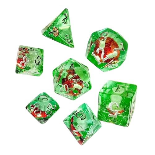 Mushroom Party Dice Set, Cartoon Polyhedral Dice, Sturdy Role Playing Cube Pack, 0.63x0.63 inches Fun Tabletop Game, Table Cubes for Kids Teens, and Adults Mushroom Party Dice Set, Cartoon Polyhedral Dice, Sturdy Role Playing Cube Pack, 0.63x0.63 inches Fun Tabletop Game, Table Cubes for Kids Teens, and Adults von Generisch
