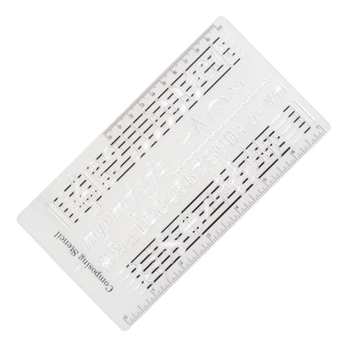 Musik Komponieren Schablone - Noten Zeichen Lineal - Komposition Symbole Noten Schablone Zubehör Für Zeichen Notenlinien - Schablonen Set für Notenblatt Erstellung und Musik Komposition Musik Komponieren Schablone - Noten Zeichen Lineal - Komposition Symbole Noten Schablone Zubehör Für Zeichen Notenlinien - Schablonen Set für Notenblatt Erstellung und Musik Komposition von Generisch