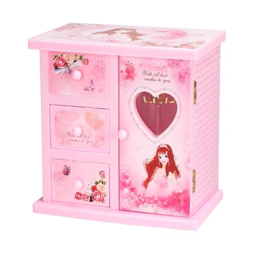 Musik-Schmuckkästchen für Mädchen,Musik-Schmuckkästchen - Musikalische Schmuckschatulle für Kinder - Musikalische Schmuck-Aufbewahrungsbox für Mädchen, Schmuck-Spin-Spieluhr zum Organisieren von Schmu Musik-Schmuckkästchen für Mädchen,Musik-Schmuckkästchen - Musikalische Schmuckschatulle für Kinder - Musikalische Schmuck-Aufbewahrungsbox für Mädchen, Schmuck-Spin-Spieluhr zum Organisieren von Schmu von Generisch